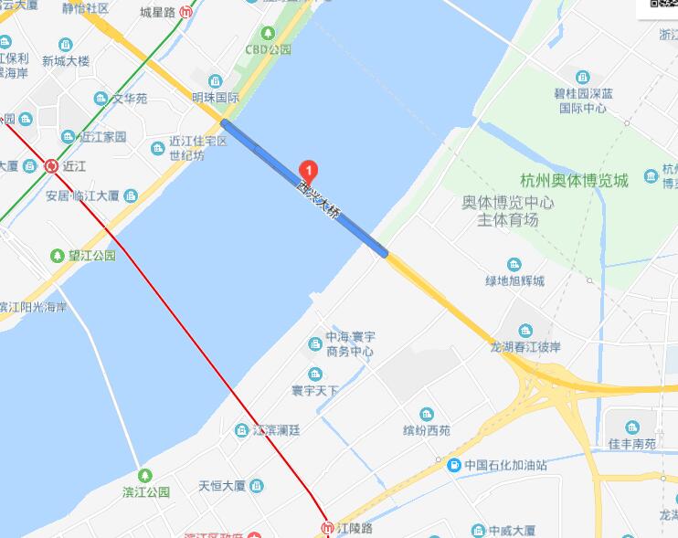 杭州西兴大桥钱江三桥通行攻略图
